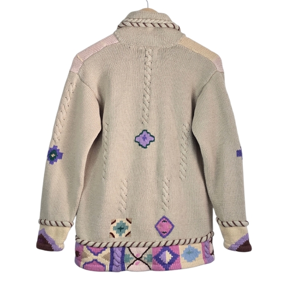 *VTG* STORYBOOK KNITS Sunrise Scene Horse Sweater, Vintage Pastel Horse Sweater - Picture 2 of 16